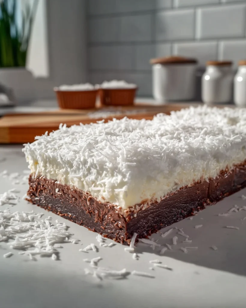 Coconut Cream Brownies