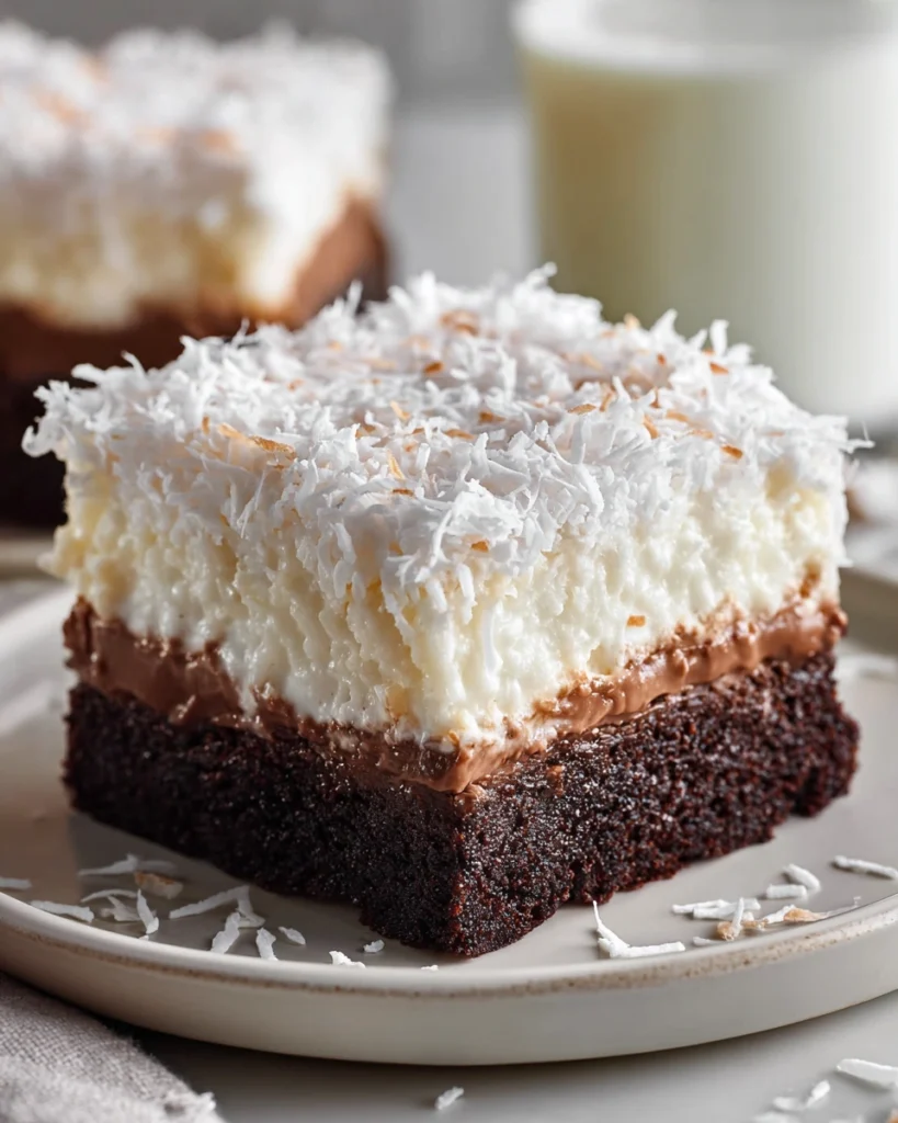 Coconut Cream Brownies