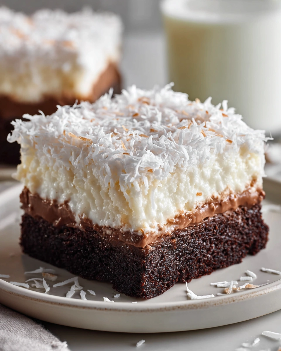 Coconut Cream Brownies