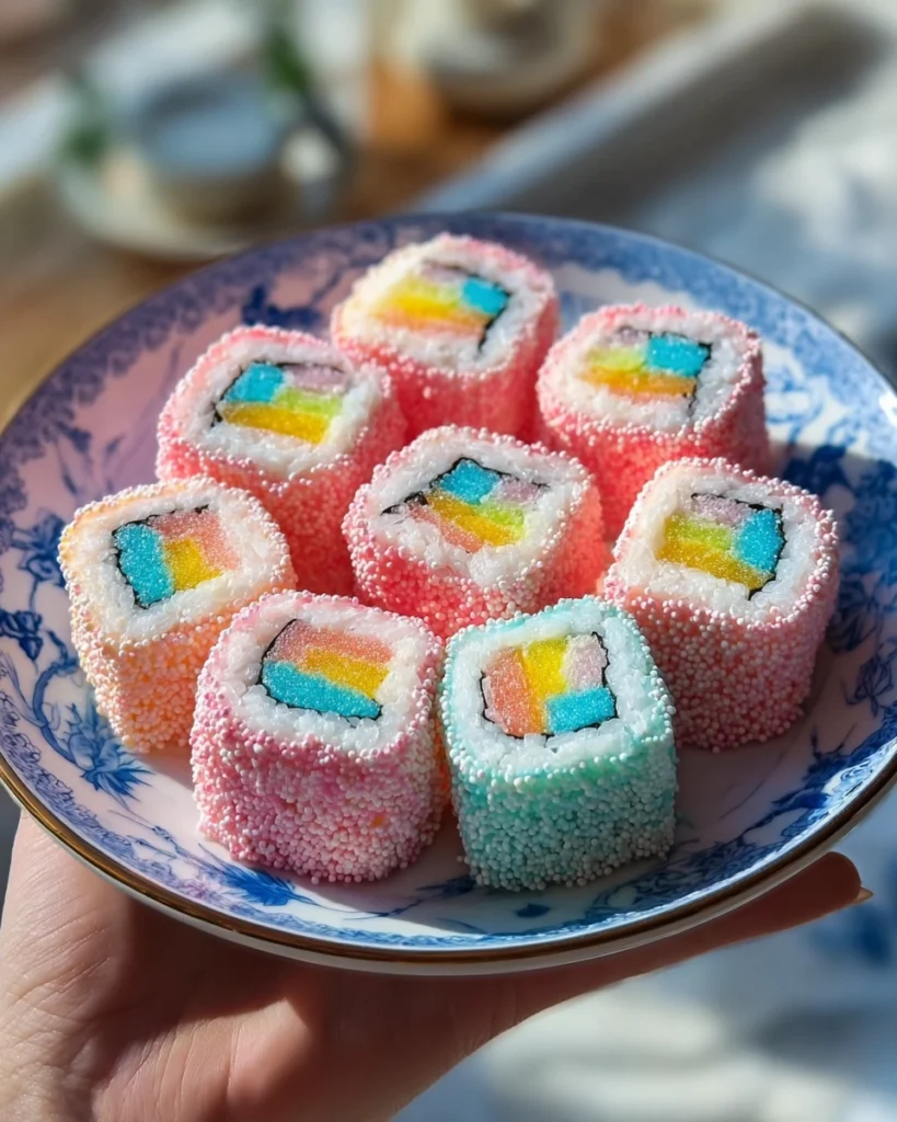 Cotton Candy Sushi
