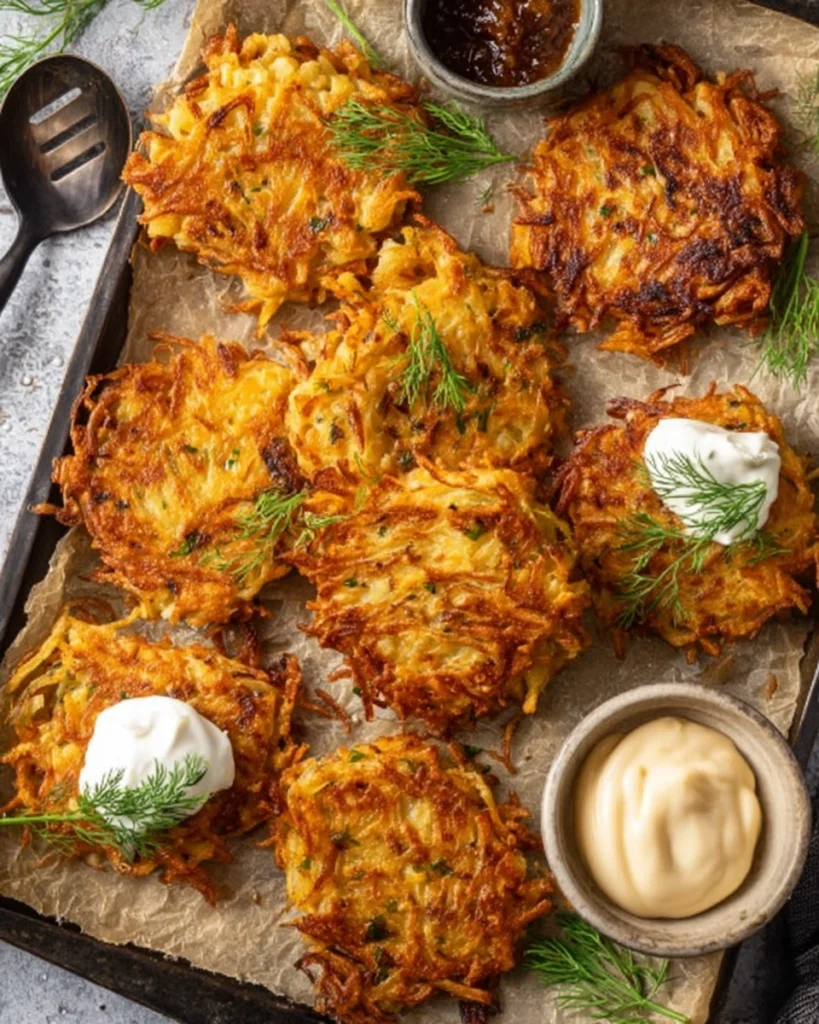 Crispy Grated Potato Fritters