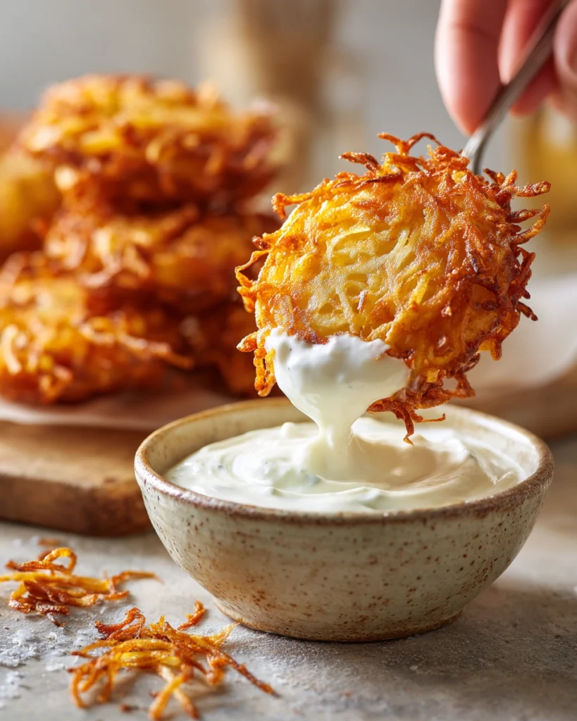 Crispy Grated Potato Fritters