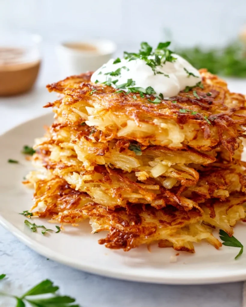 Crispy Grated Potato Fritters