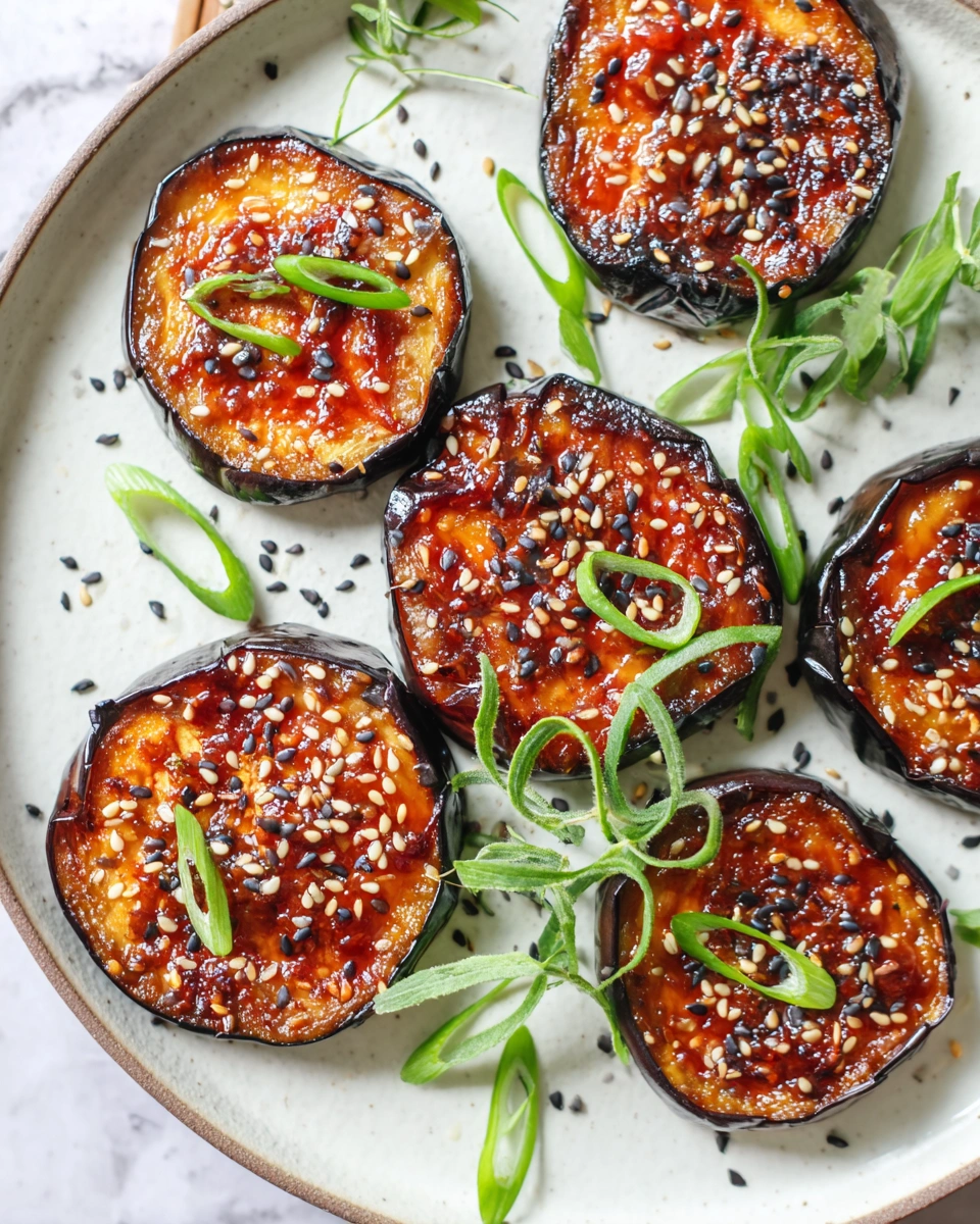Crispy Miso Glazed Eggplant