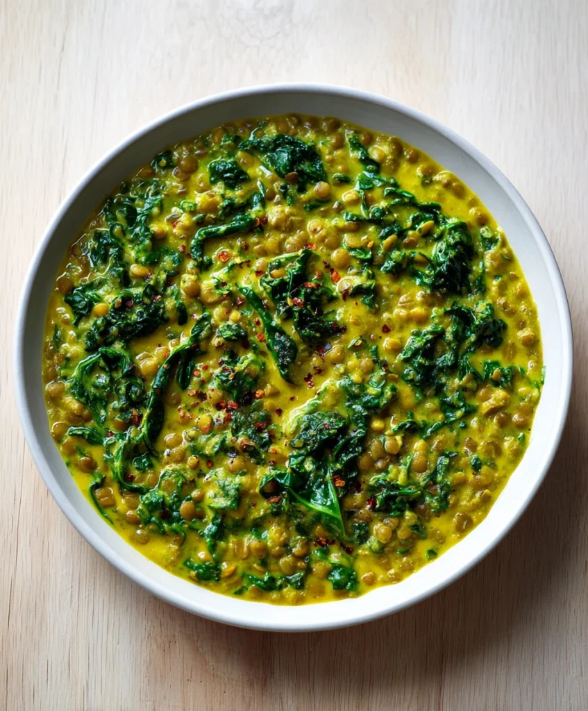 Curried Lentils with Kale and Coconut Milk