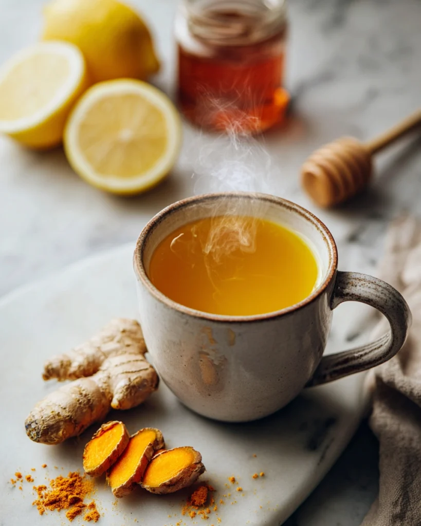 Ginger turmeric tea