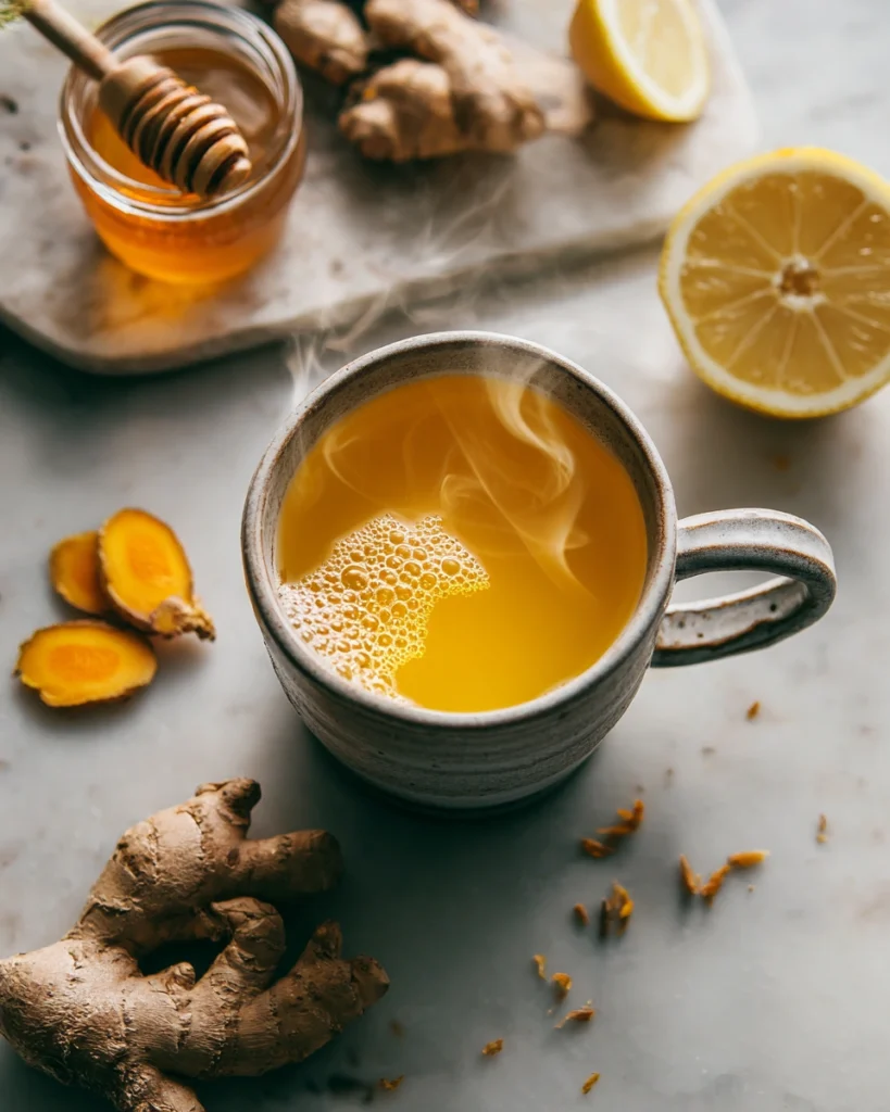 Ginger turmeric tea