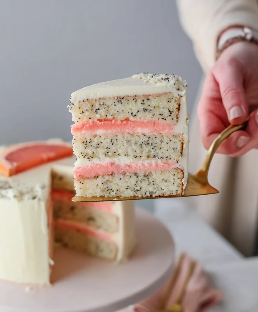 Grapefruit Poppy Seed Cake