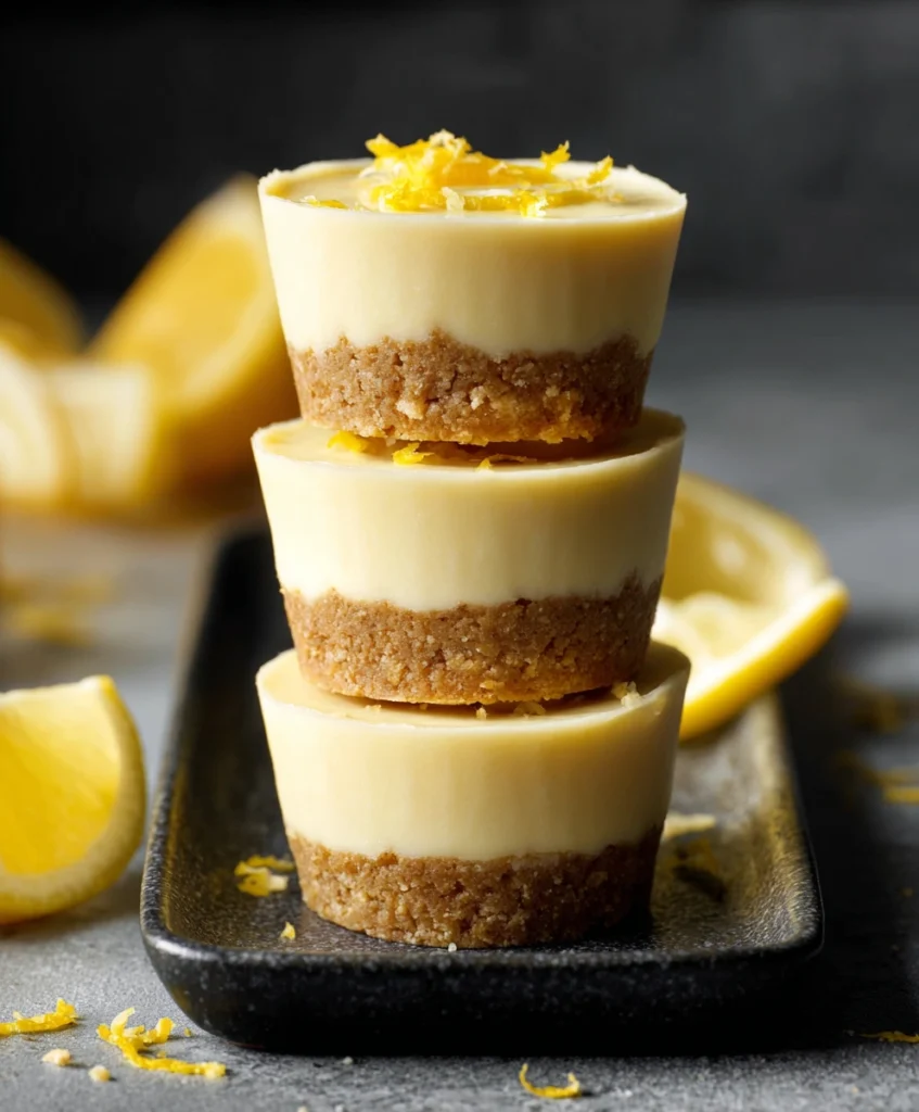 Healthier Vegan Lemon Cups