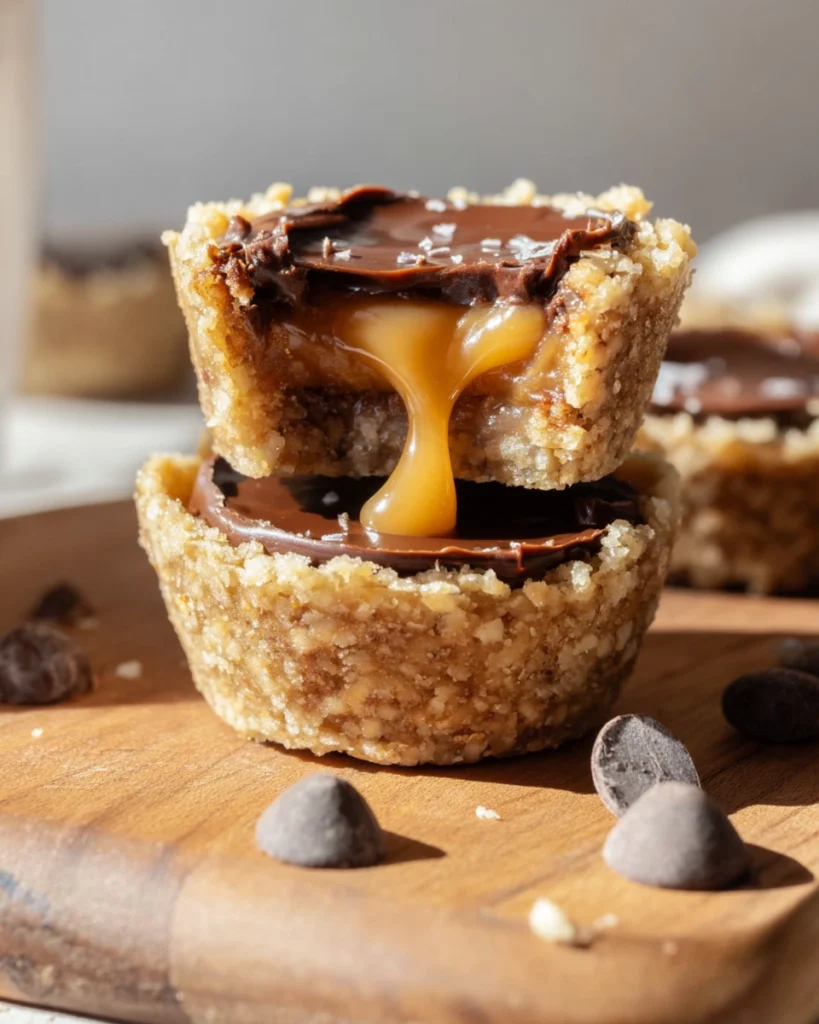 Healthy Twix Cookie Cups