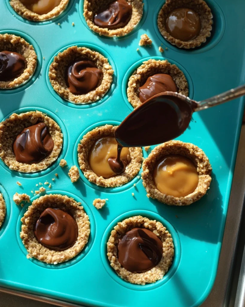 Healthy Twix Cookie Cups