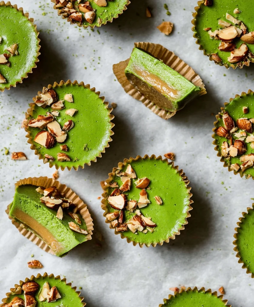 Matcha Coconut Almond Butter Cups