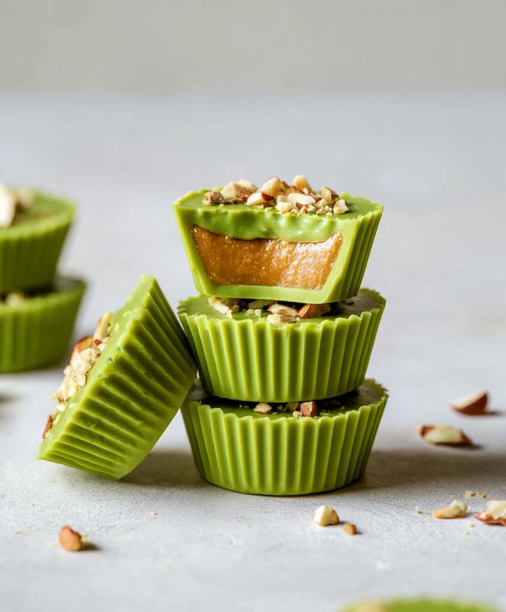 Matcha Coconut Almond Butter Cups