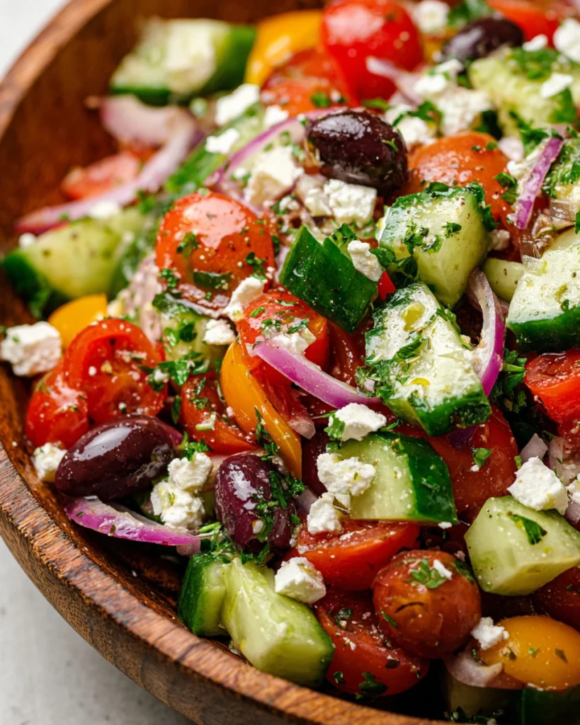 Mediterranean Tomato and Cucumber Salad