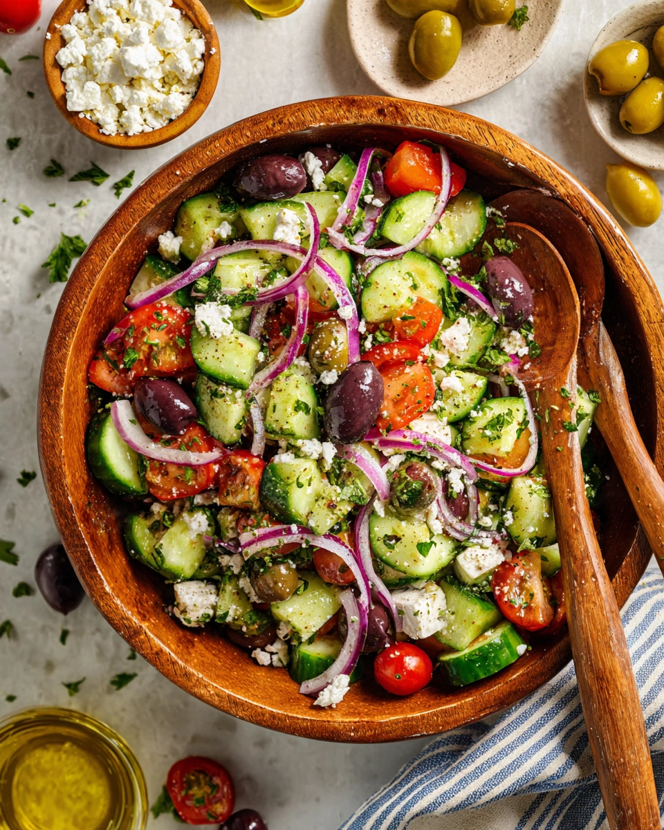 Mediterranean Tomato and Cucumber Salad