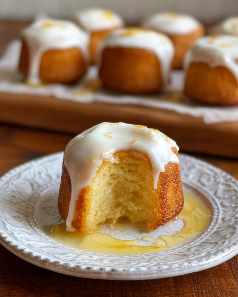Mini Warm Butter Almond Cakes