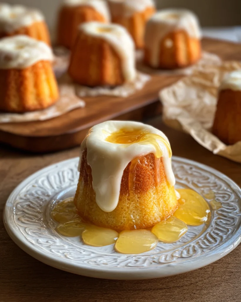 Mini Warm Butter Almond Cakes