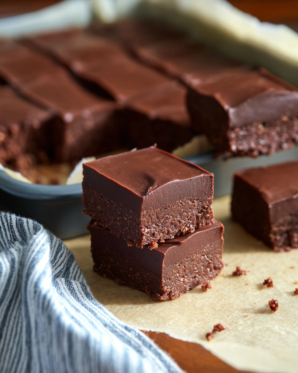 No-Bake Vegan Brownies