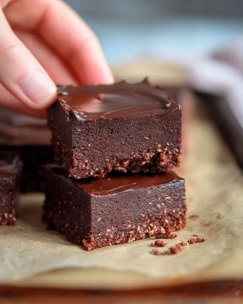 No-Bake Vegan Brownies