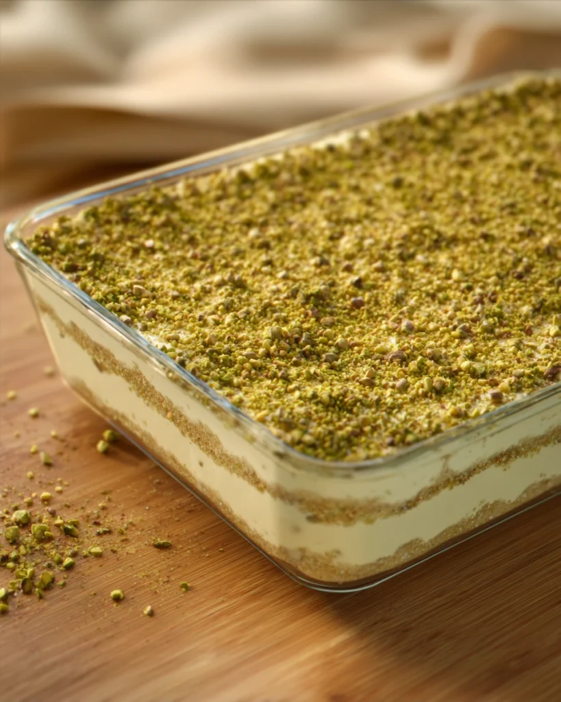 Pistachio Biscuit Cake