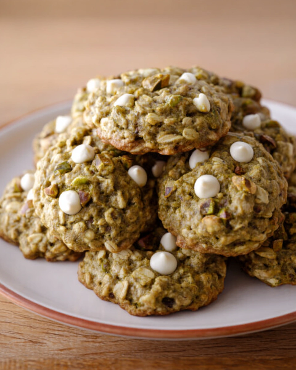Pistachio Oatmeal Cookies