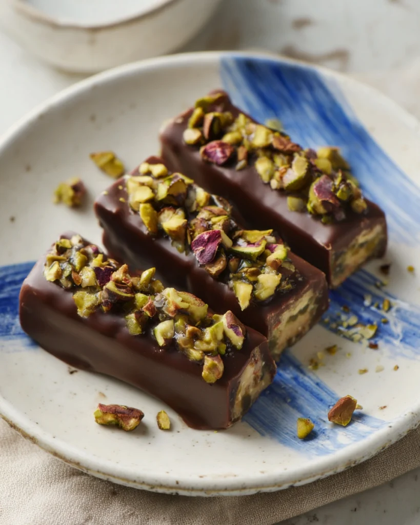 Pistachio Snicker Bars