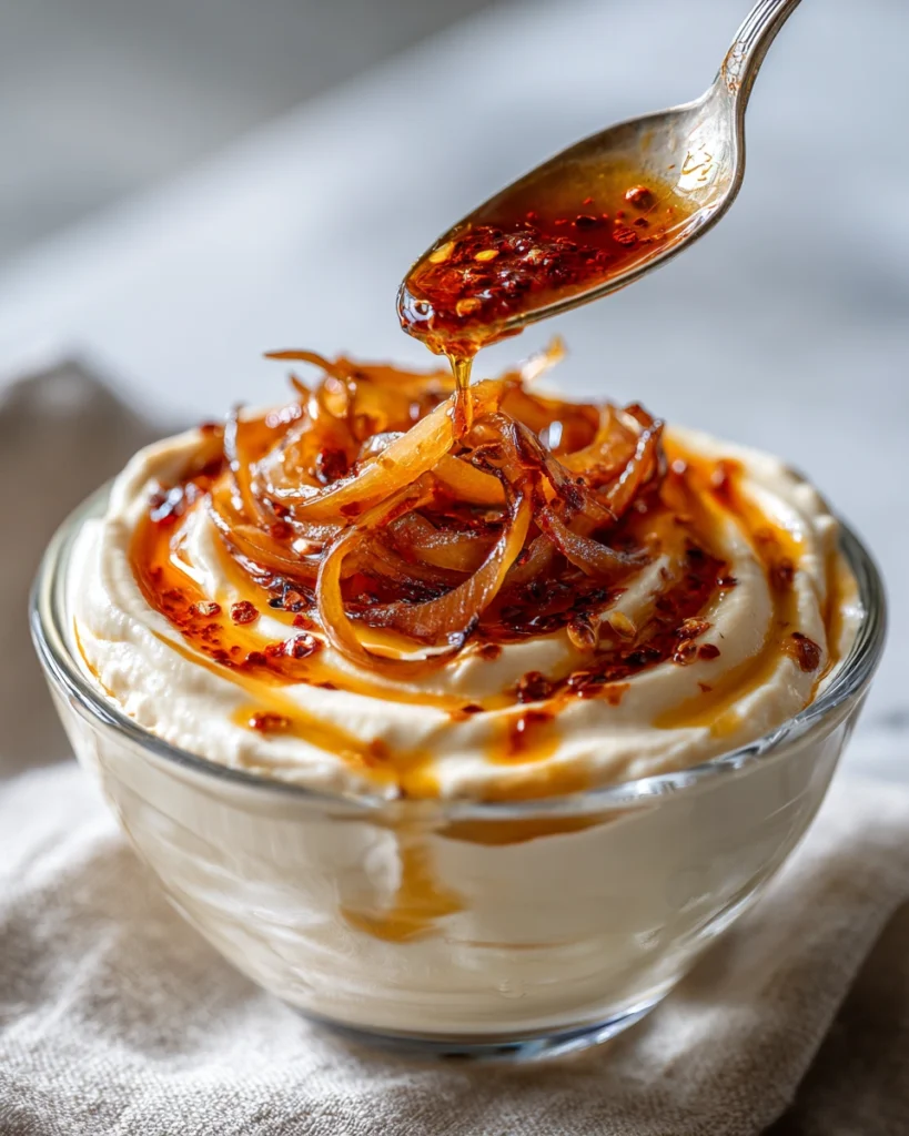 Romanian White Bean Dip with Caramelized Onions
