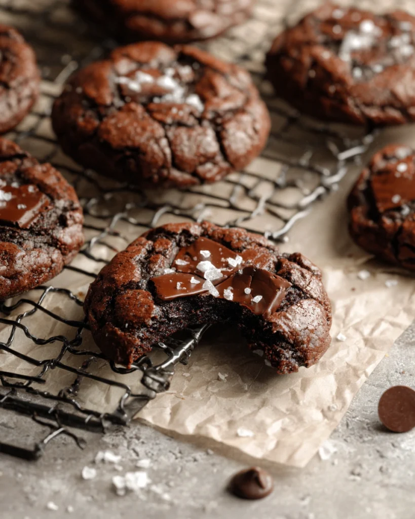 Salted Brownie Cookies