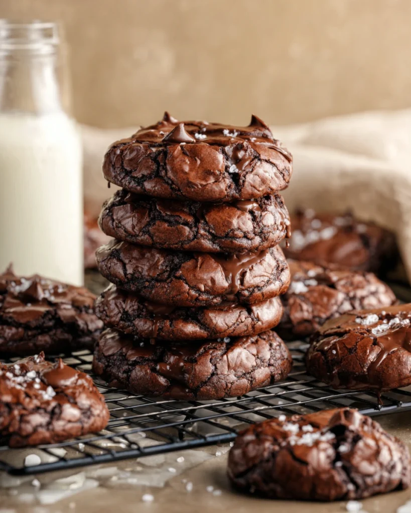 Salted Brownie Cookies