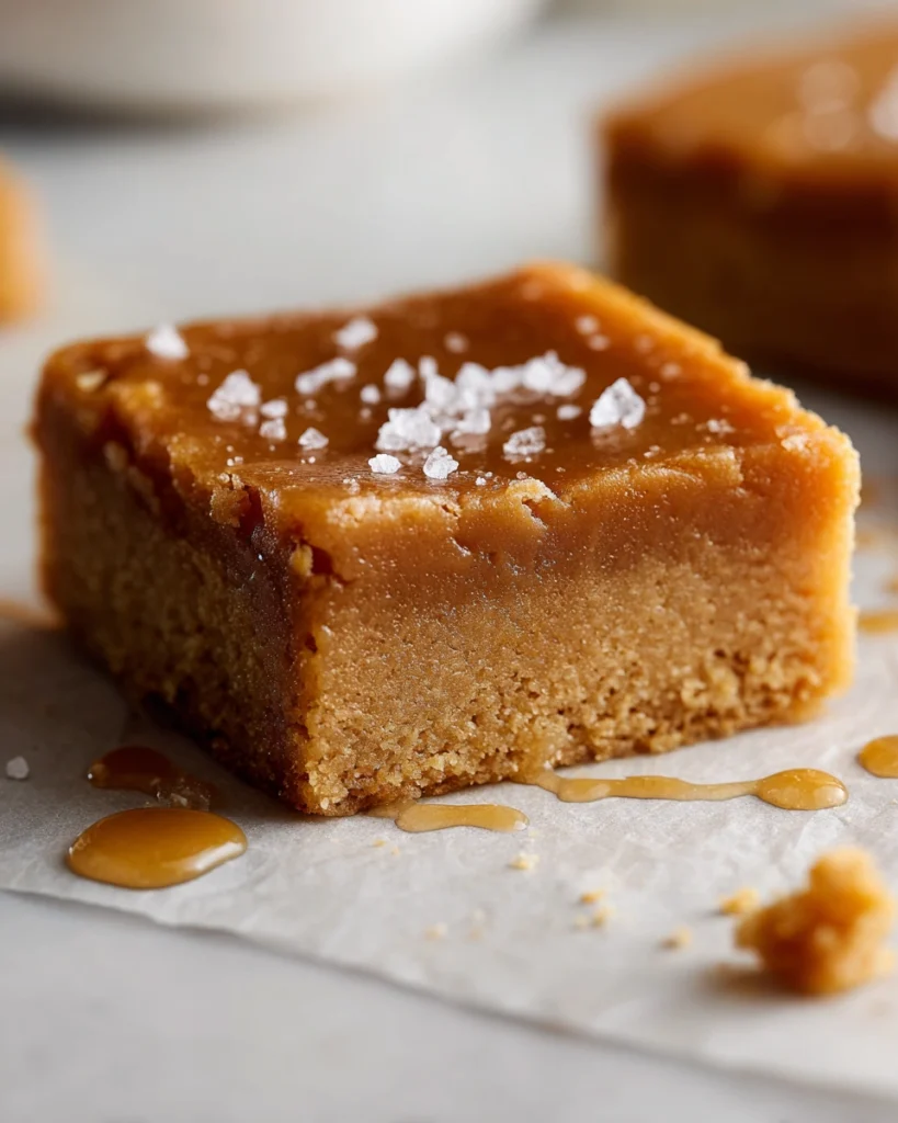 Salty Maple Brown Butter Blondies