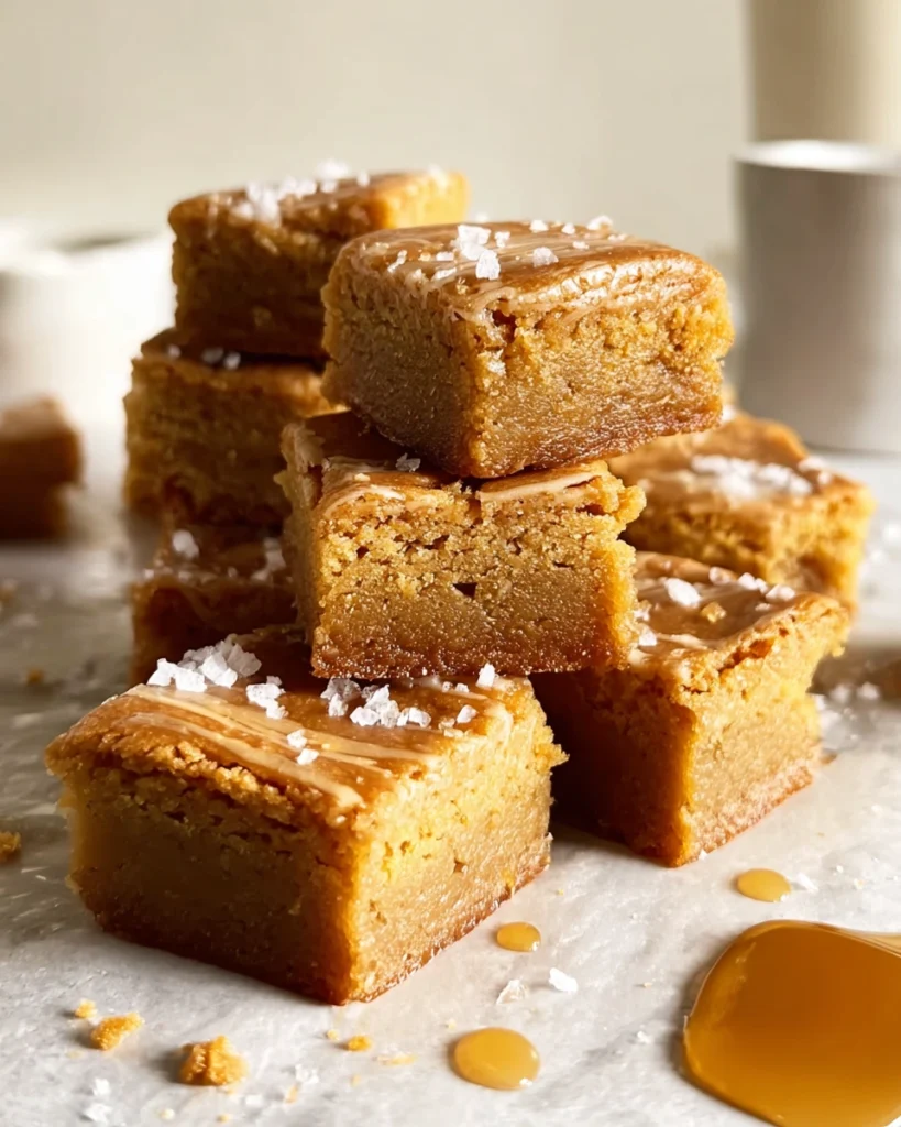 Salty Maple Brown Butter Blondies