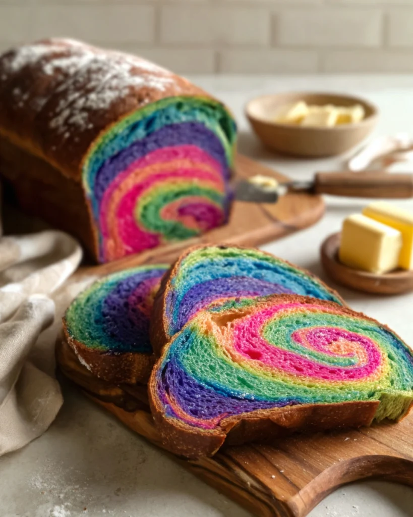 Tie Dye Rainbow Bread