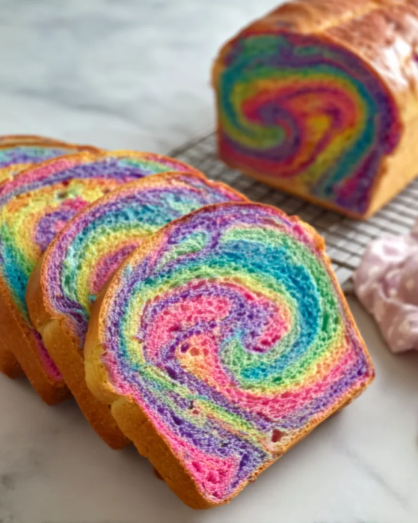 Tie Dye Rainbow Bread