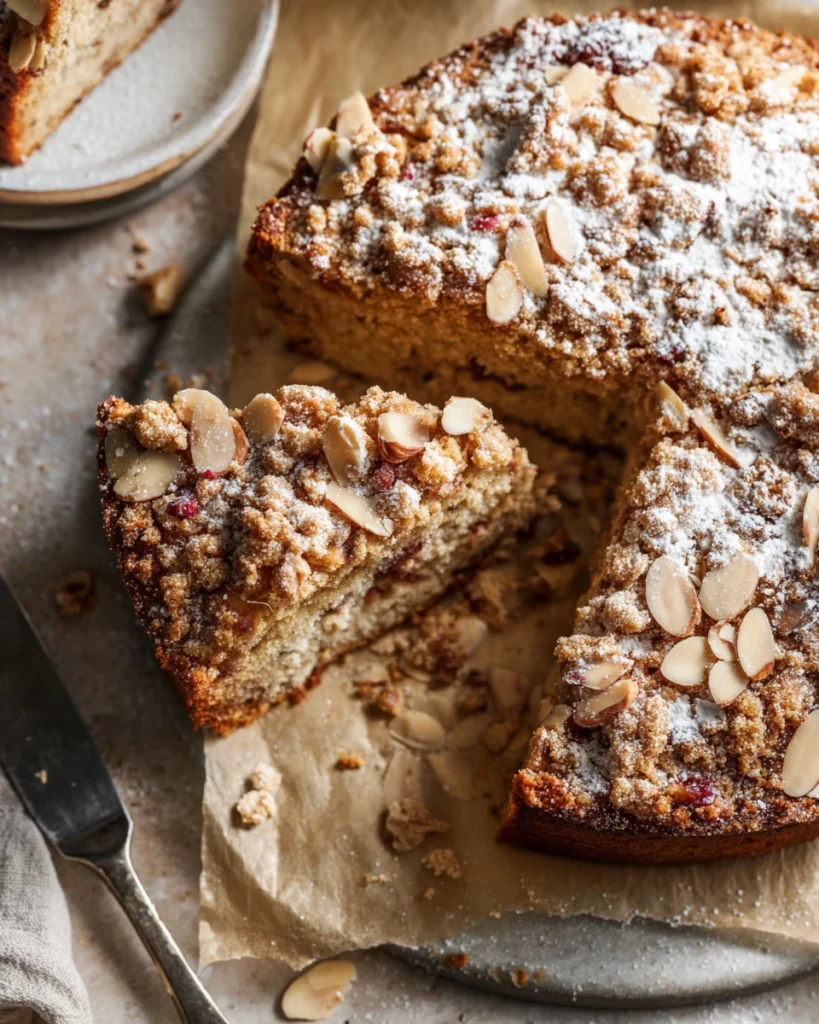 Vegan Almond Coffee Cake
