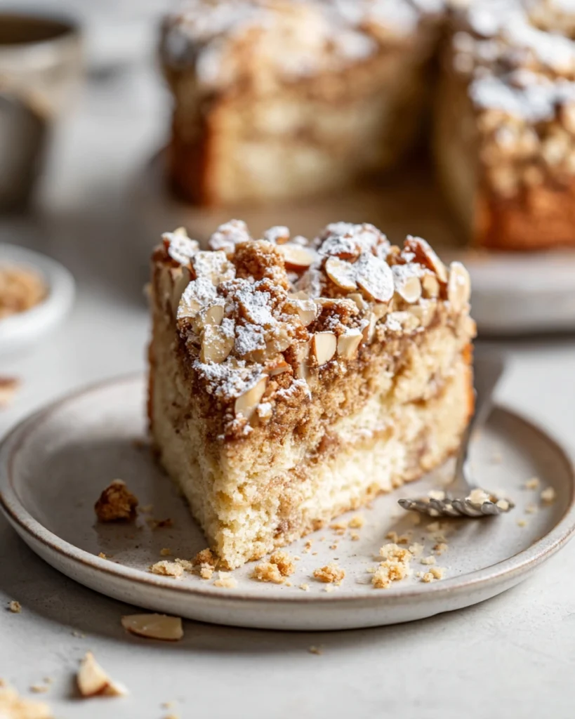 Vegan Almond Coffee Cake
