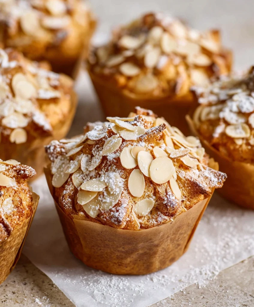 Vegan Almond Croissant Muffins