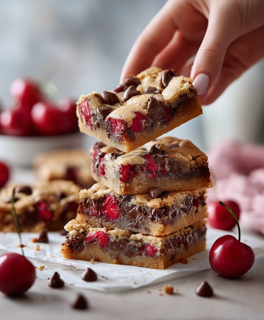Chocolate Chip Cherry Bars