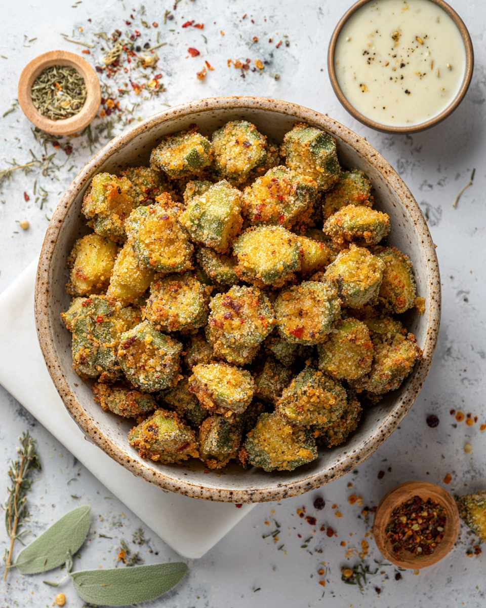 Keto Fried Okra