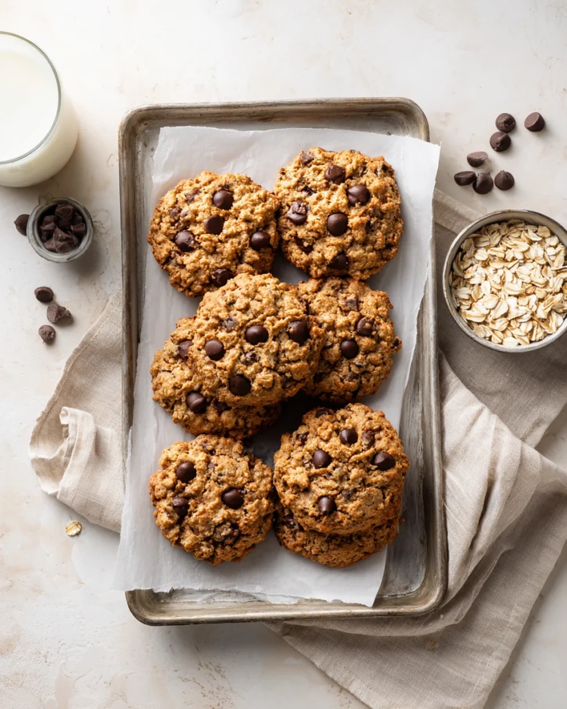 4-Ingredient Steel Cut Oat Cookies