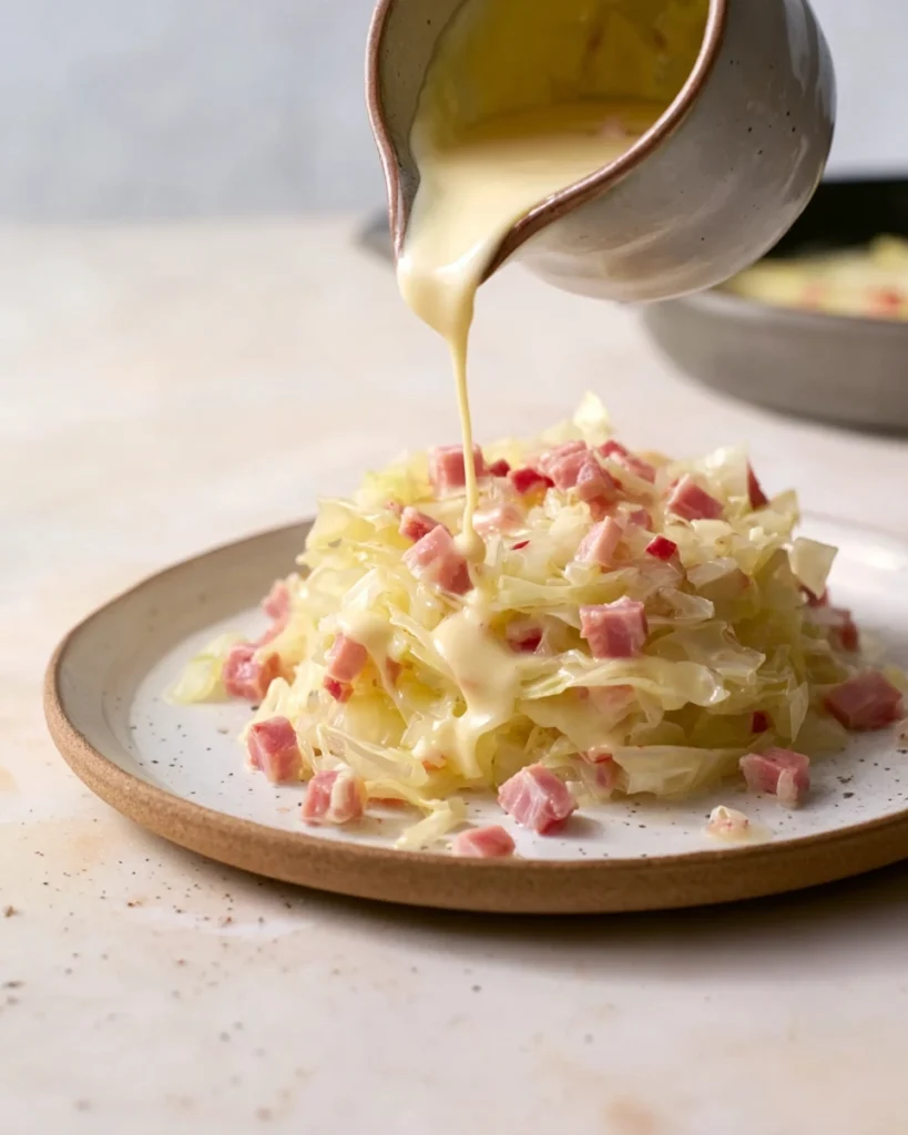 Cabbage Carbonara 