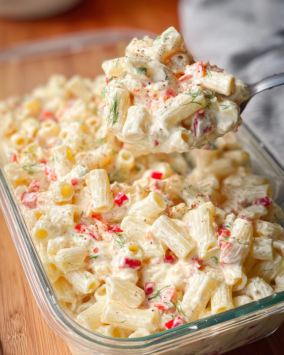 Cheddar Sour Cream Macaroni Salad