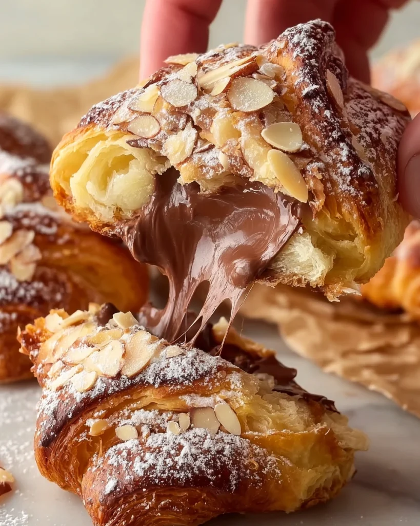 Chocolate Almond Croissant Rolls