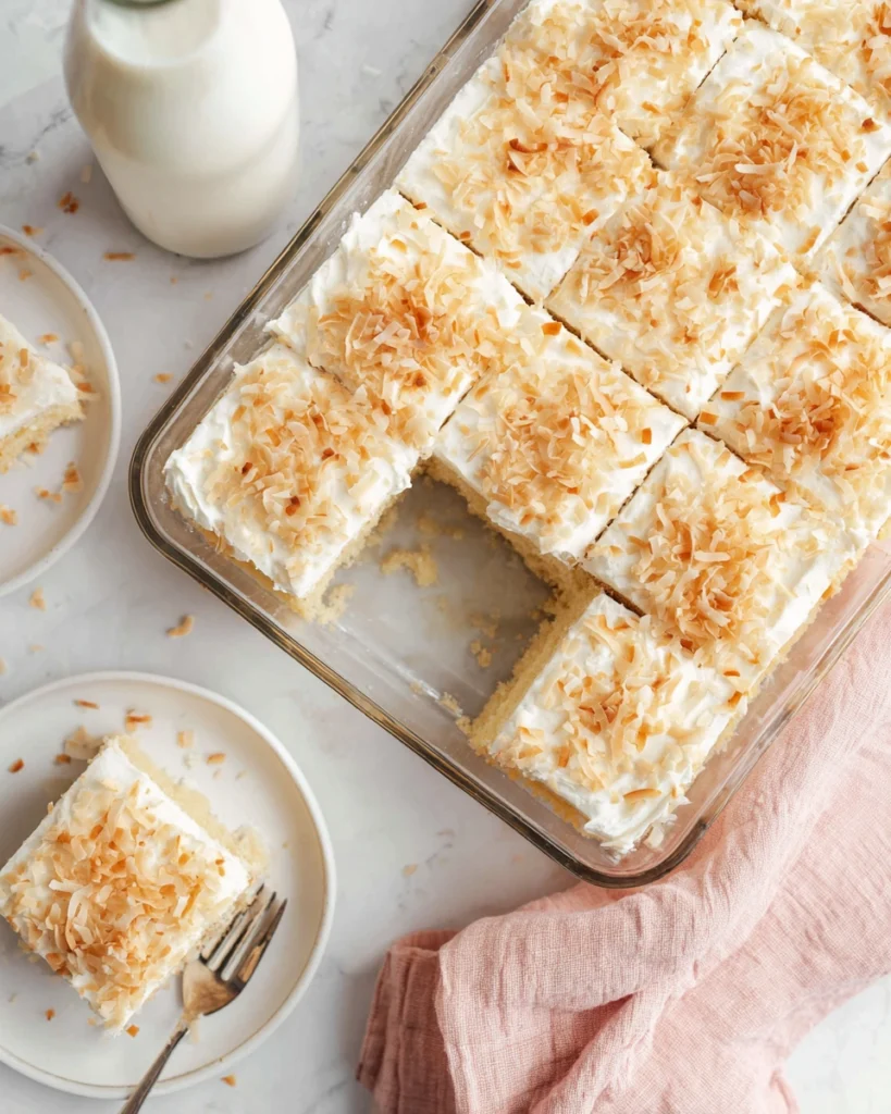 Coconut Cream Sheet Cake