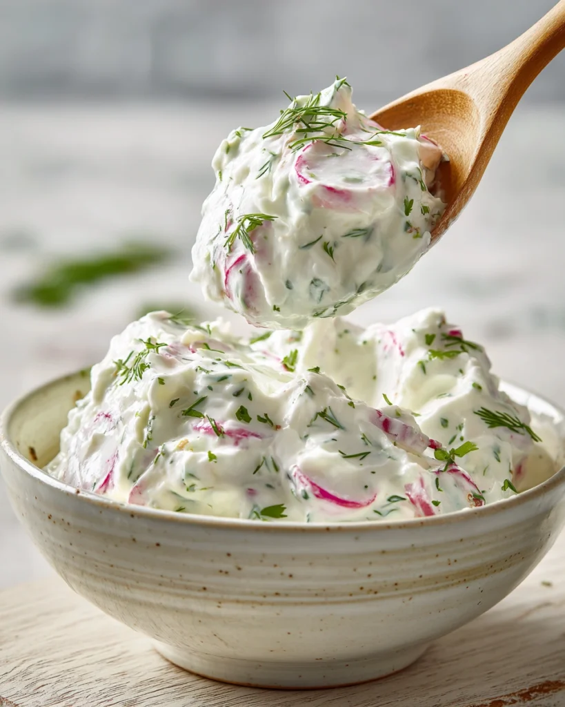 Healthy Radish Tzatziki Dip
