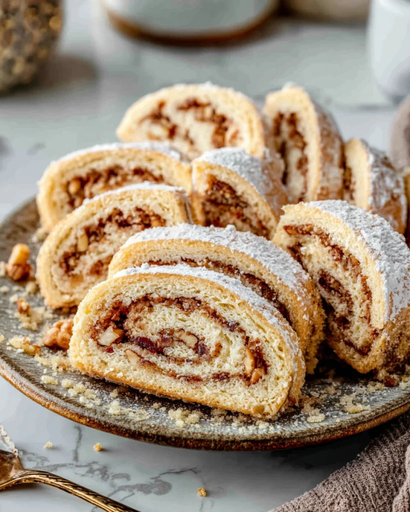 Italian Nut Roll Cookies