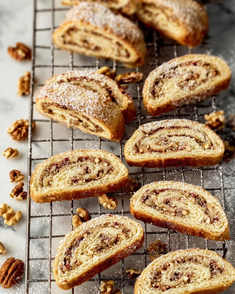 Italian Nut Roll Cookies