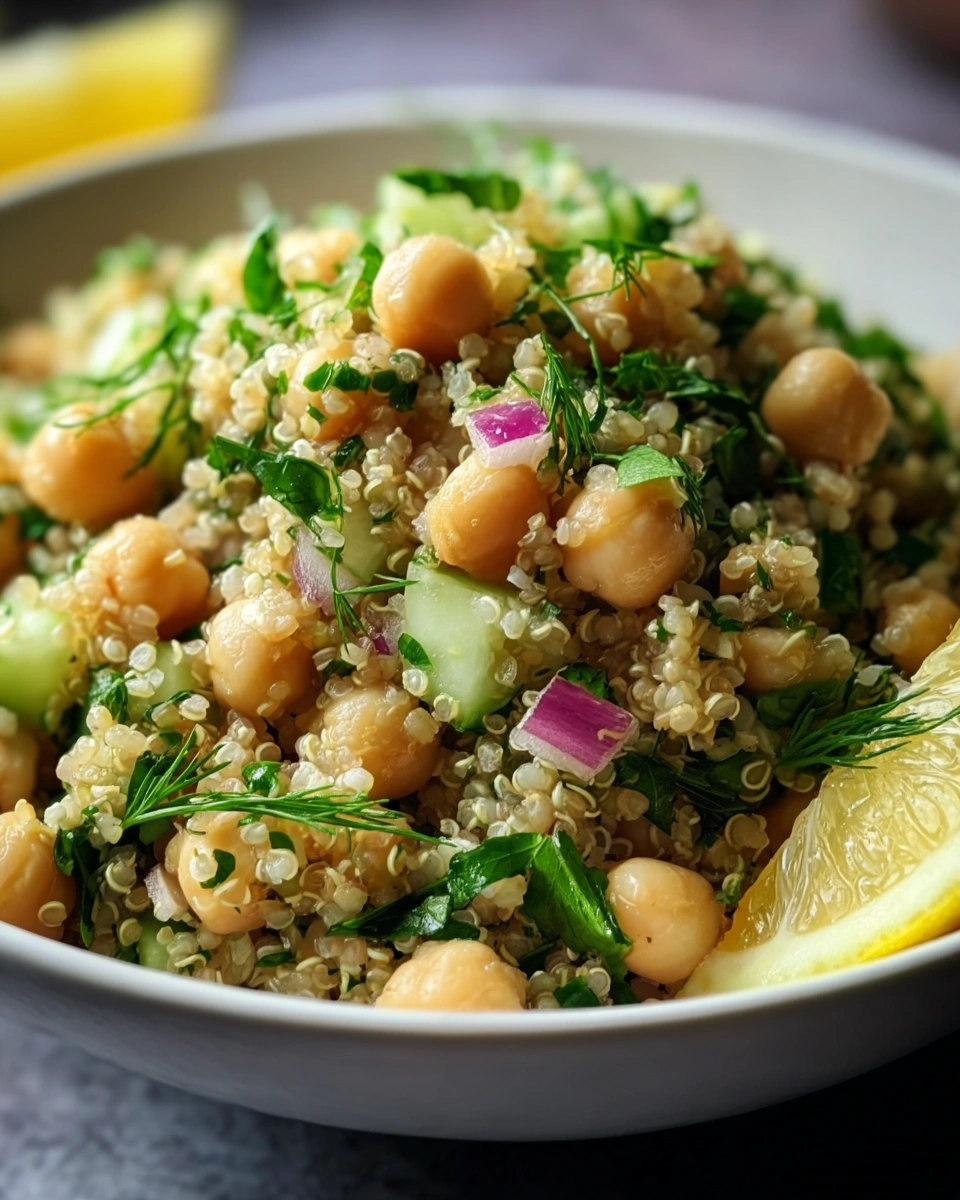 Lemon Herb Quinoa with Chickpeas