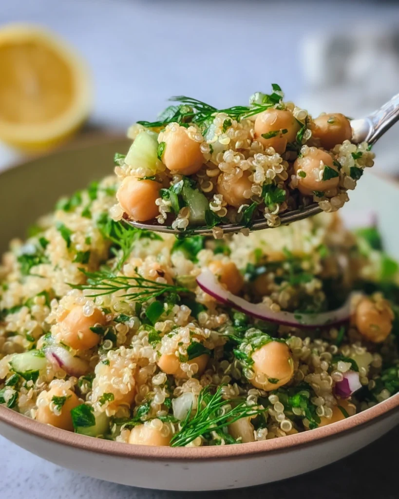 Lemon Herb Quinoa with Chickpeas