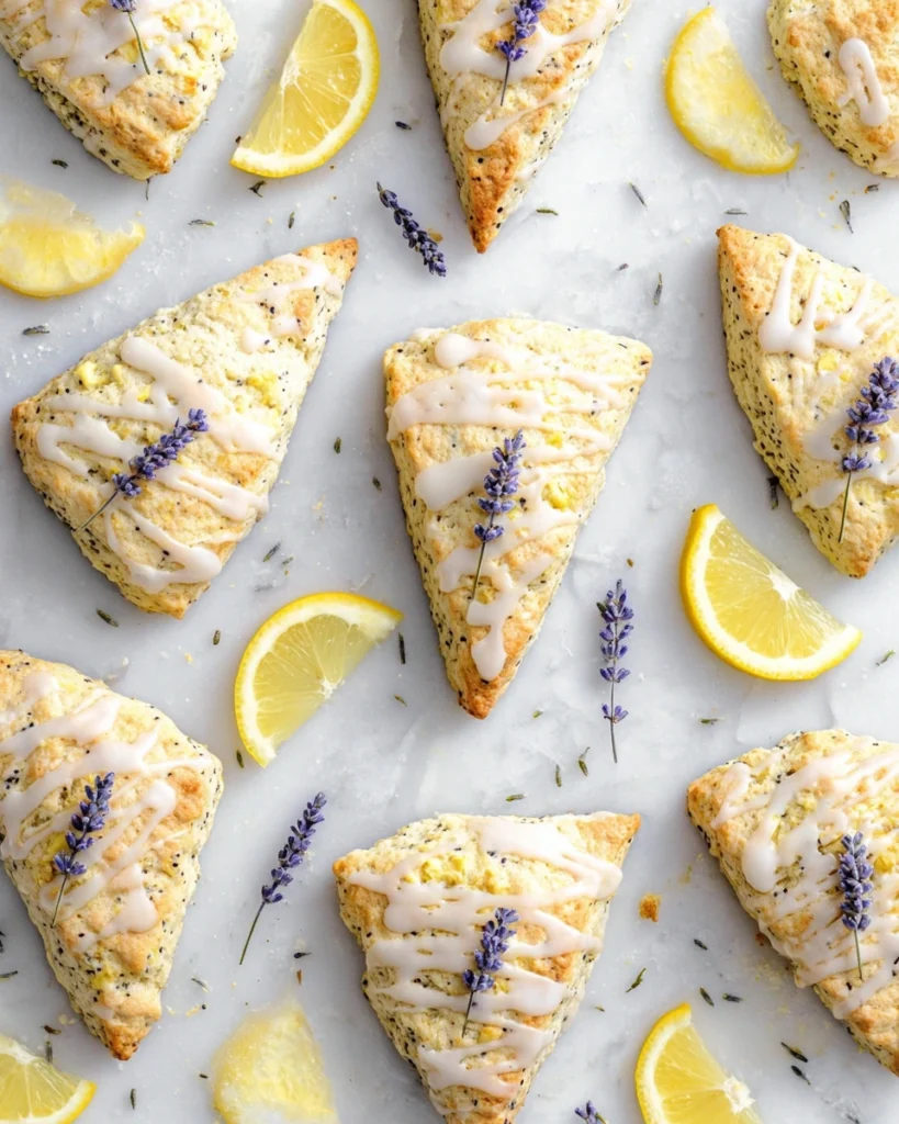 Lemon Lavender Poppy Seed Scones