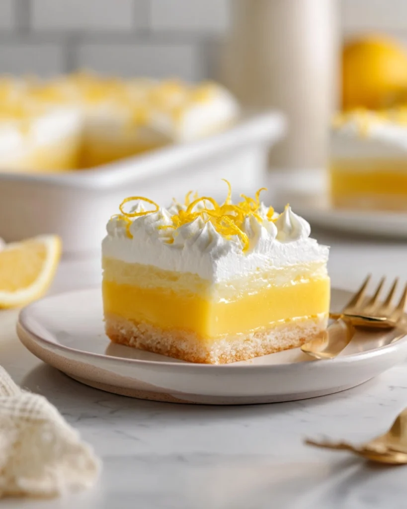 Lemon Pudding Bars